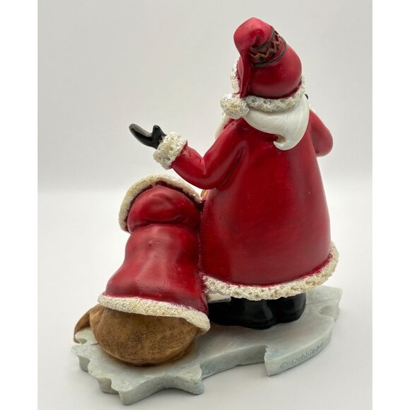 Vintage Debbie Mumm Santa Claus & Walrus Christmas Figurine on Iceberg - Picture 2 of 11